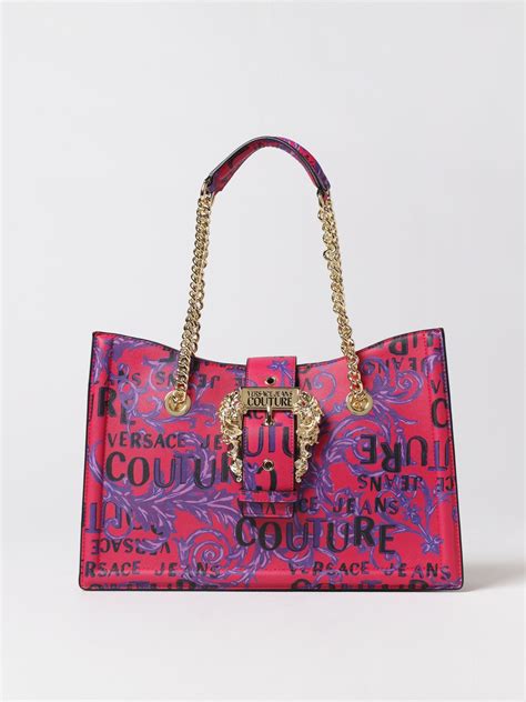 versace jeans hot pink purse|shoulder bag Versace Jeans couture.